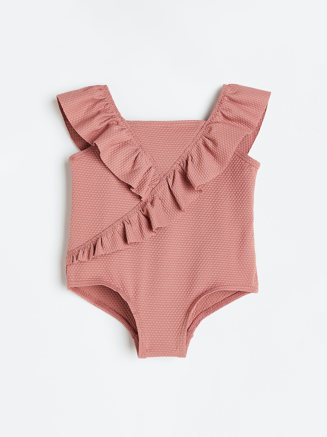 

H&M Infant Girls Flounced Swimsuit, Pink