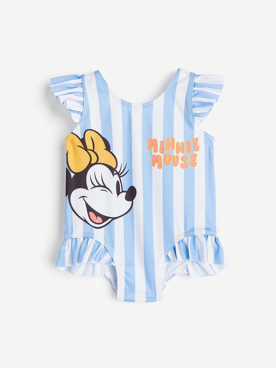

H&M Infant Girls Minnie Mouse Patterned Swimsuit, Blue