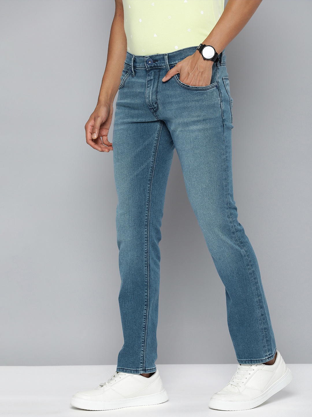 

Levis Men 65504 Skinny Fit Heavy Fade Stretchable Jeans, Blue