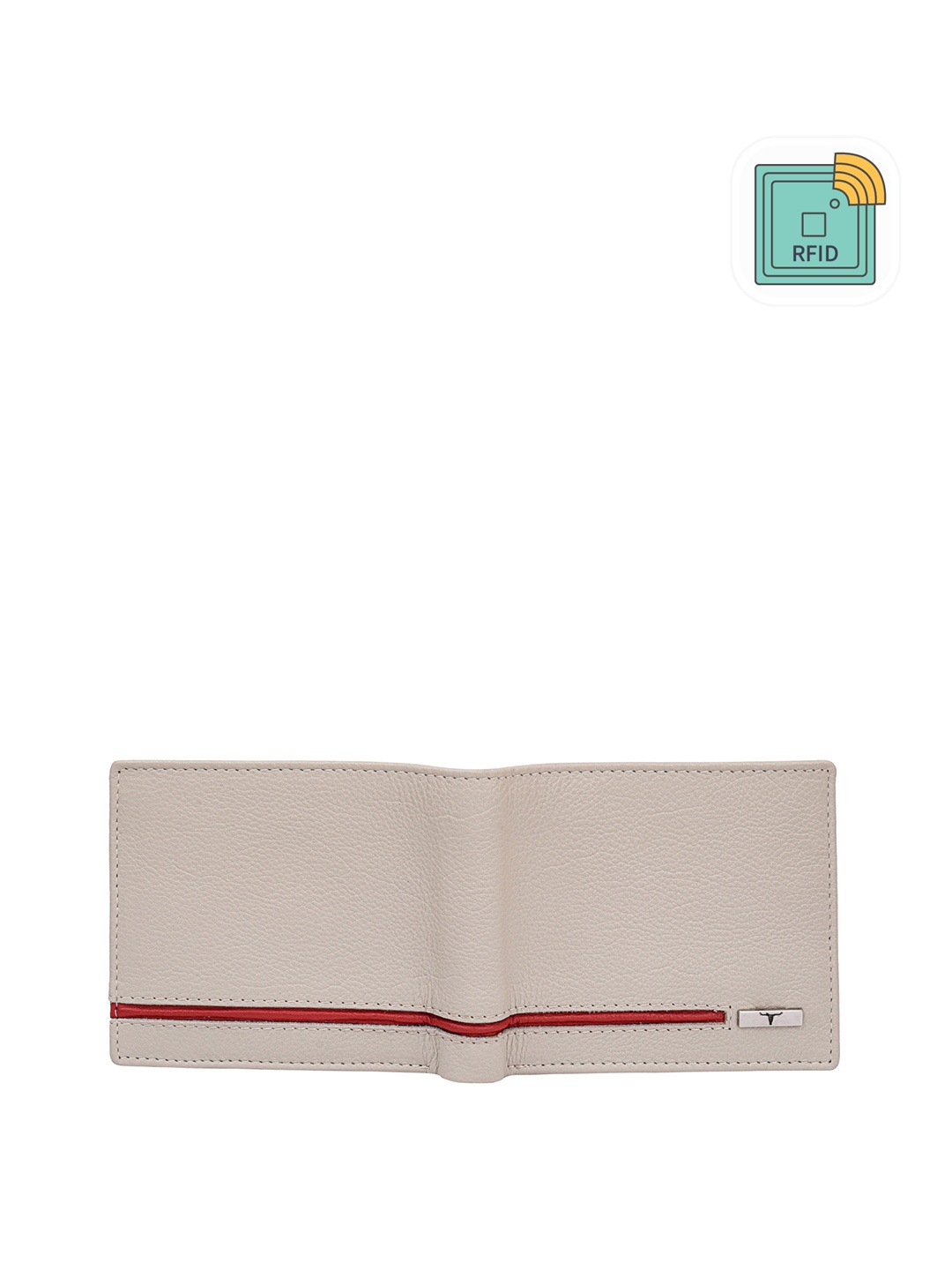 

URBAN FOREST Men Leather RFID Blocking Two Fold Wallet, Beige