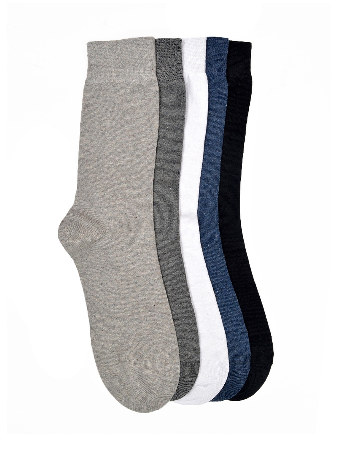 

VINENZIA Men Set Of 5 Multicoloured Calf-Length Socks, Multi