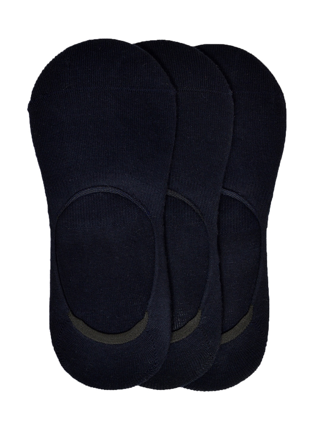 

VINENZIA Men Pack of 3 Shoeliners, Navy blue