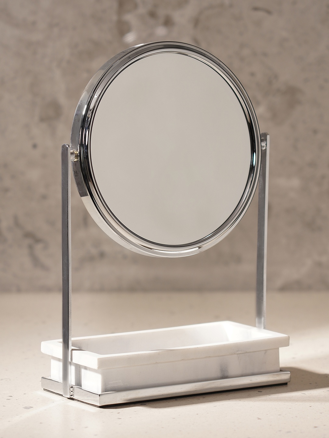 

Pure Home and Living Gold Toned Double Sided Metal Vanity Mirror