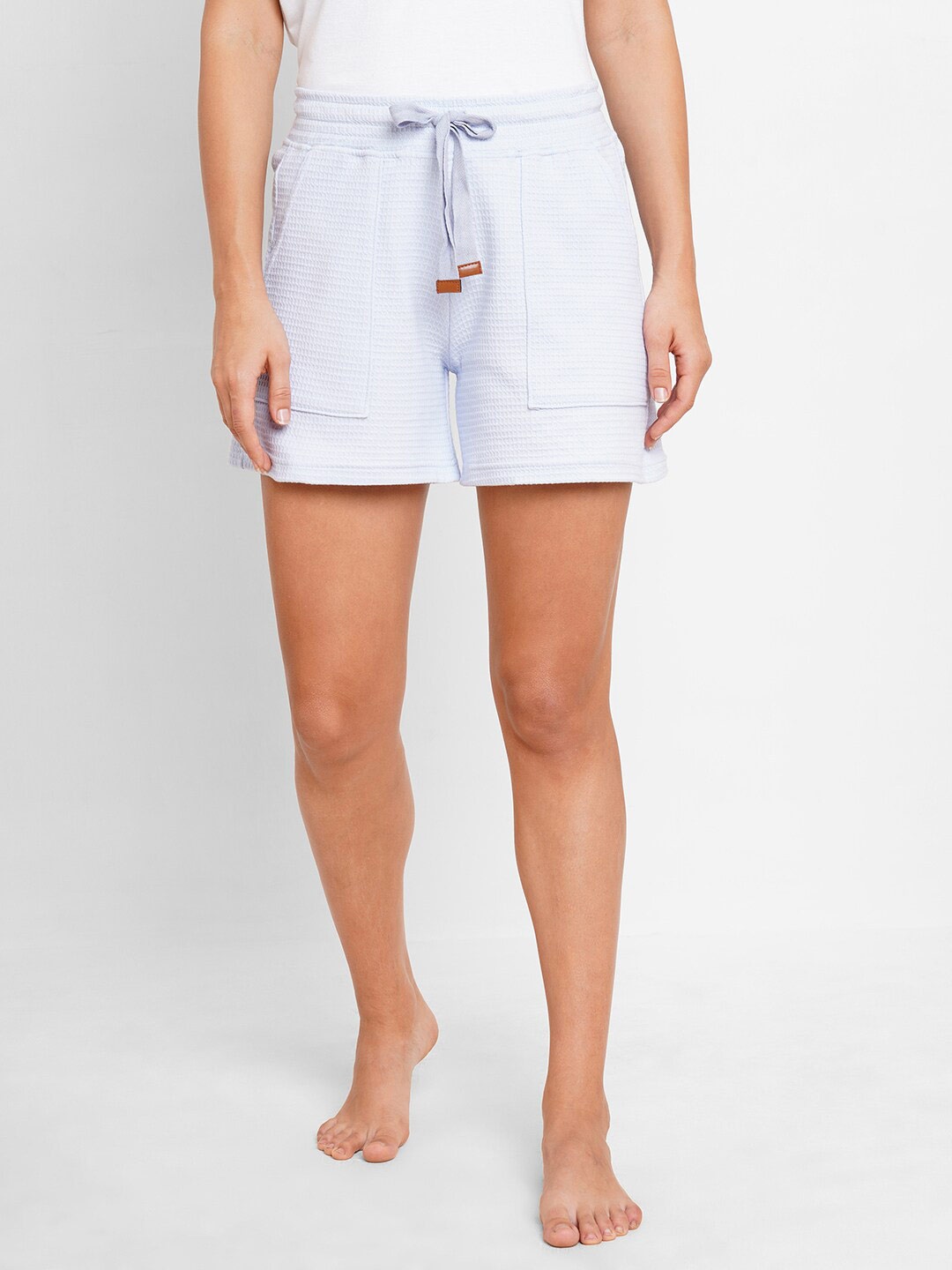 

Inner Sense Women Organic Cotton Lounge Shorts, Blue