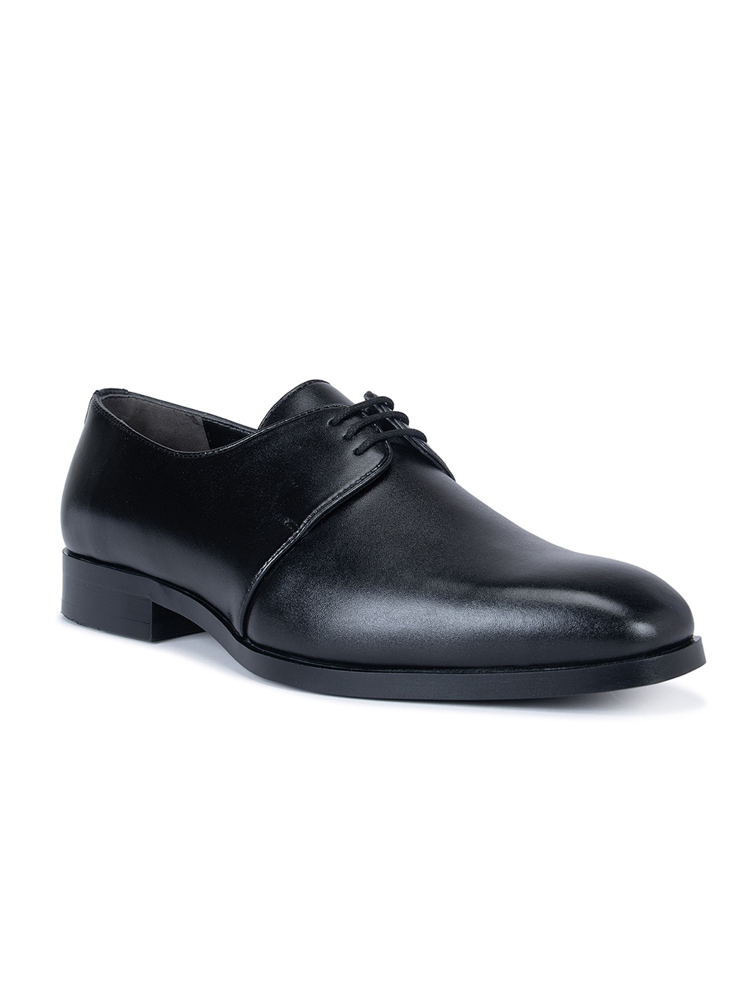 

ROSSO BRUNELLO Men Leather Formal Derbys, Black