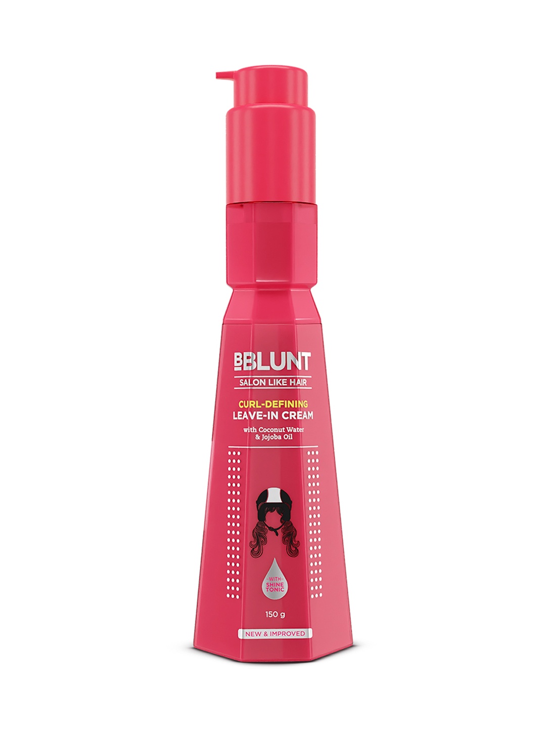 

BBLUNT Curl Defining Leave-In Cream For Curly Hair With Shine Tonic - 150g, Red