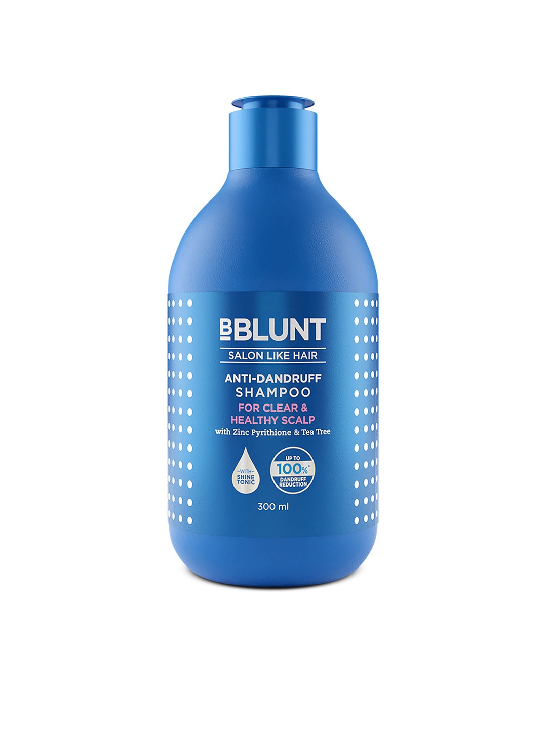 

BBLUNT Anti-Dandruff Shampoo For Clear & Healthy Scalp - 300 ml, Blue