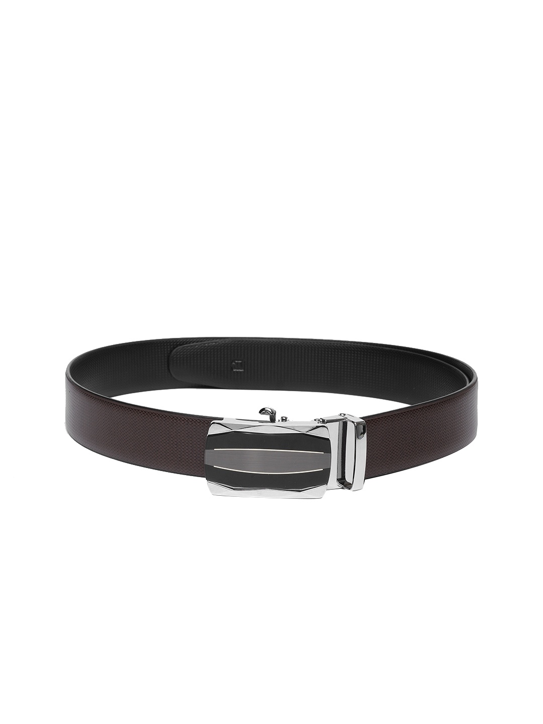 

CRUSSET Men Synthetic Leather Formal Belt, Black