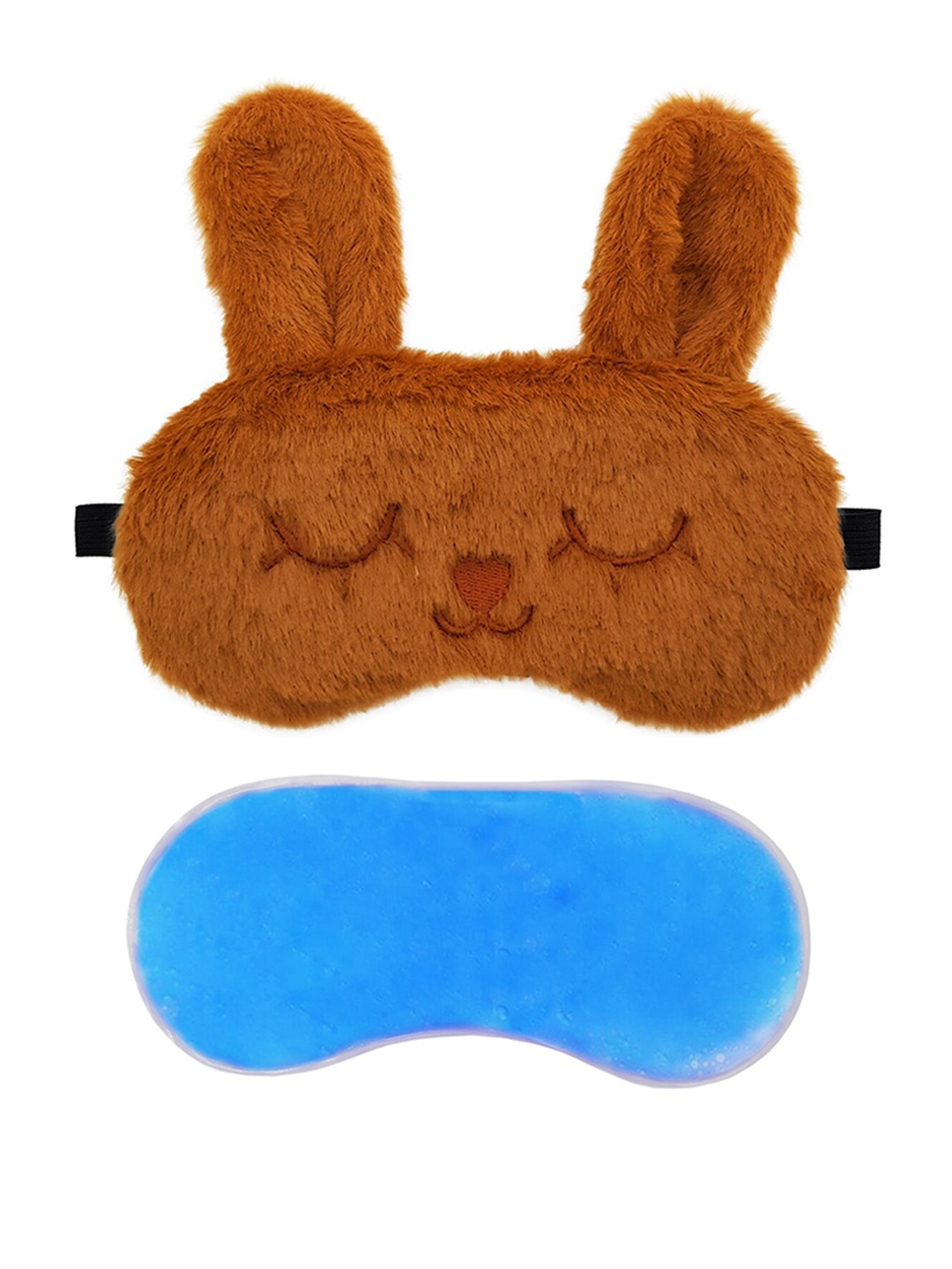 

JENNA Bunny Sleeping Eye Mask With Cooling Ice Gel, Brown