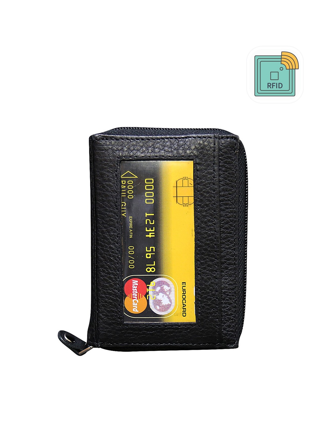 

Style Shoes Leather Stylish Credit Card Holder, Black