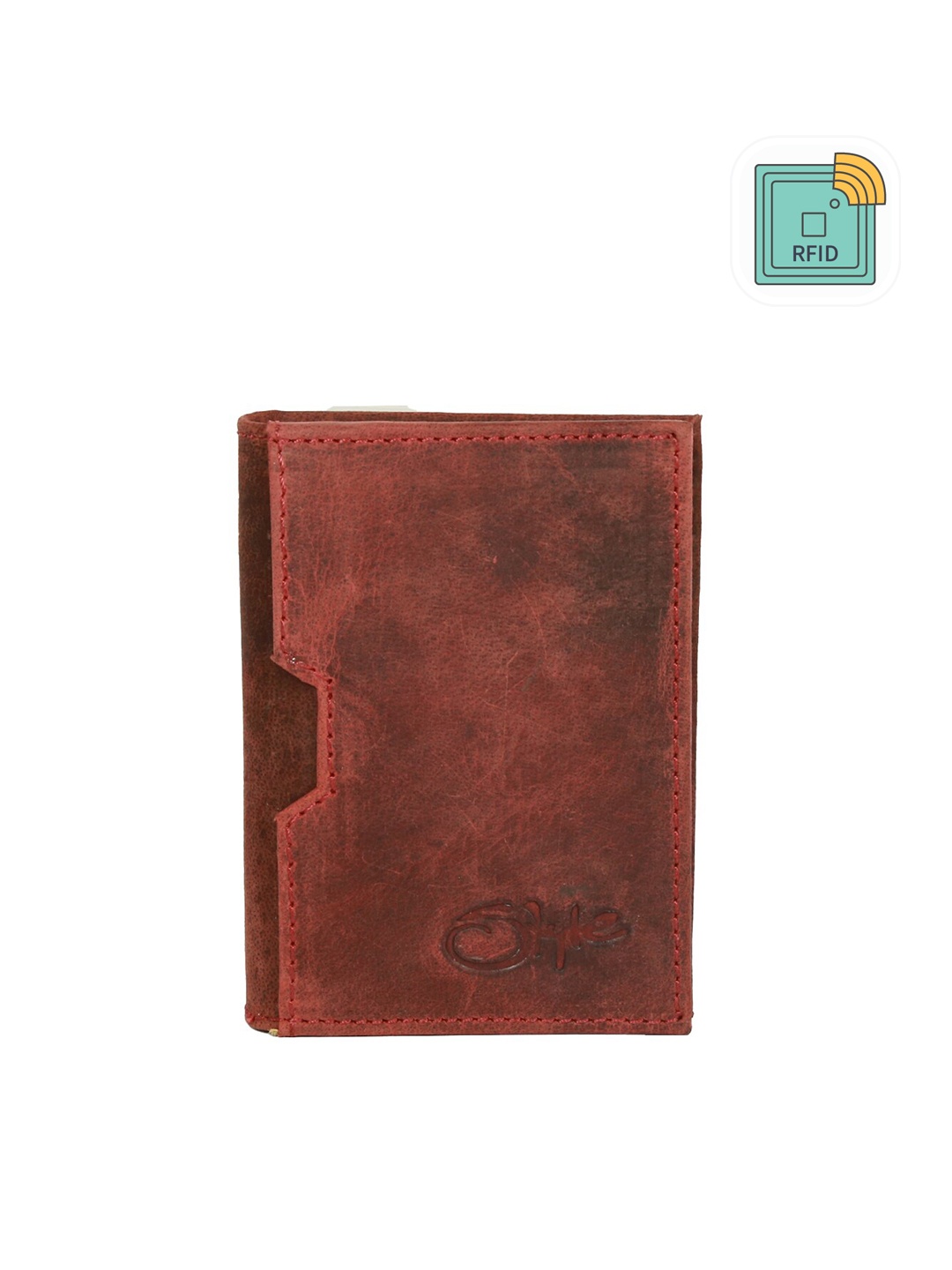 

Style Shoes Leather Stylish Credit Card Holder, Maroon