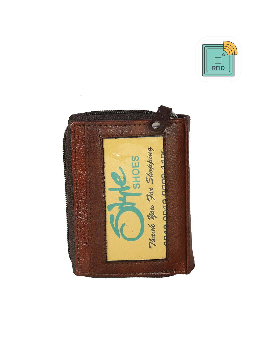 

Style Shoes Leather Stylish Credit Card Holder, Brown