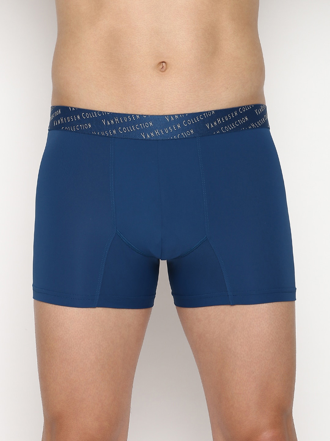 

Van Heusen Men Brand Logo Printed Trunks, Teal