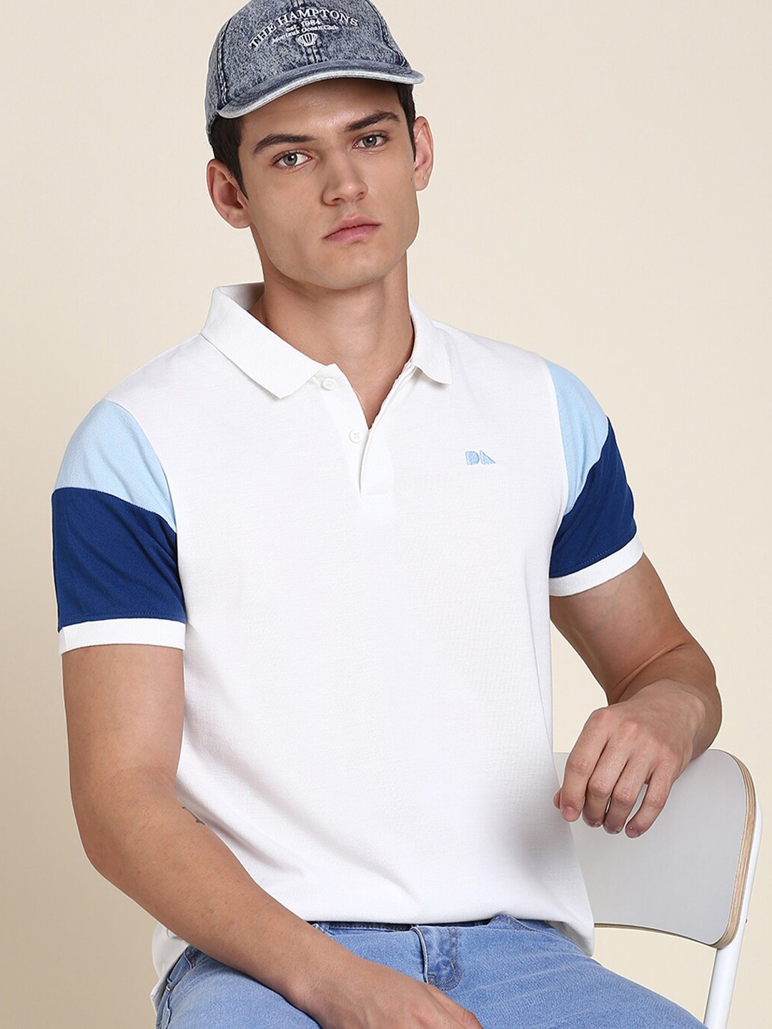 

Dennis Lingo Solid Polo Collar Regular Fit T-Shirt, White