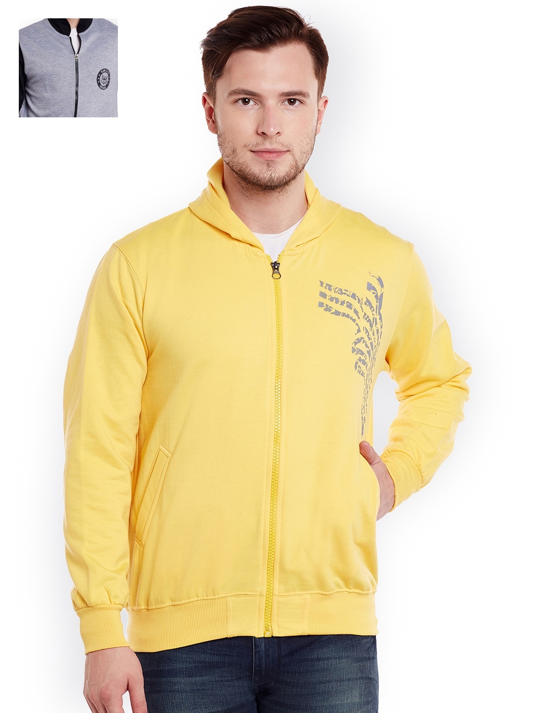 

VIMAL Pack of 2 Sweatshirts, Grey melange