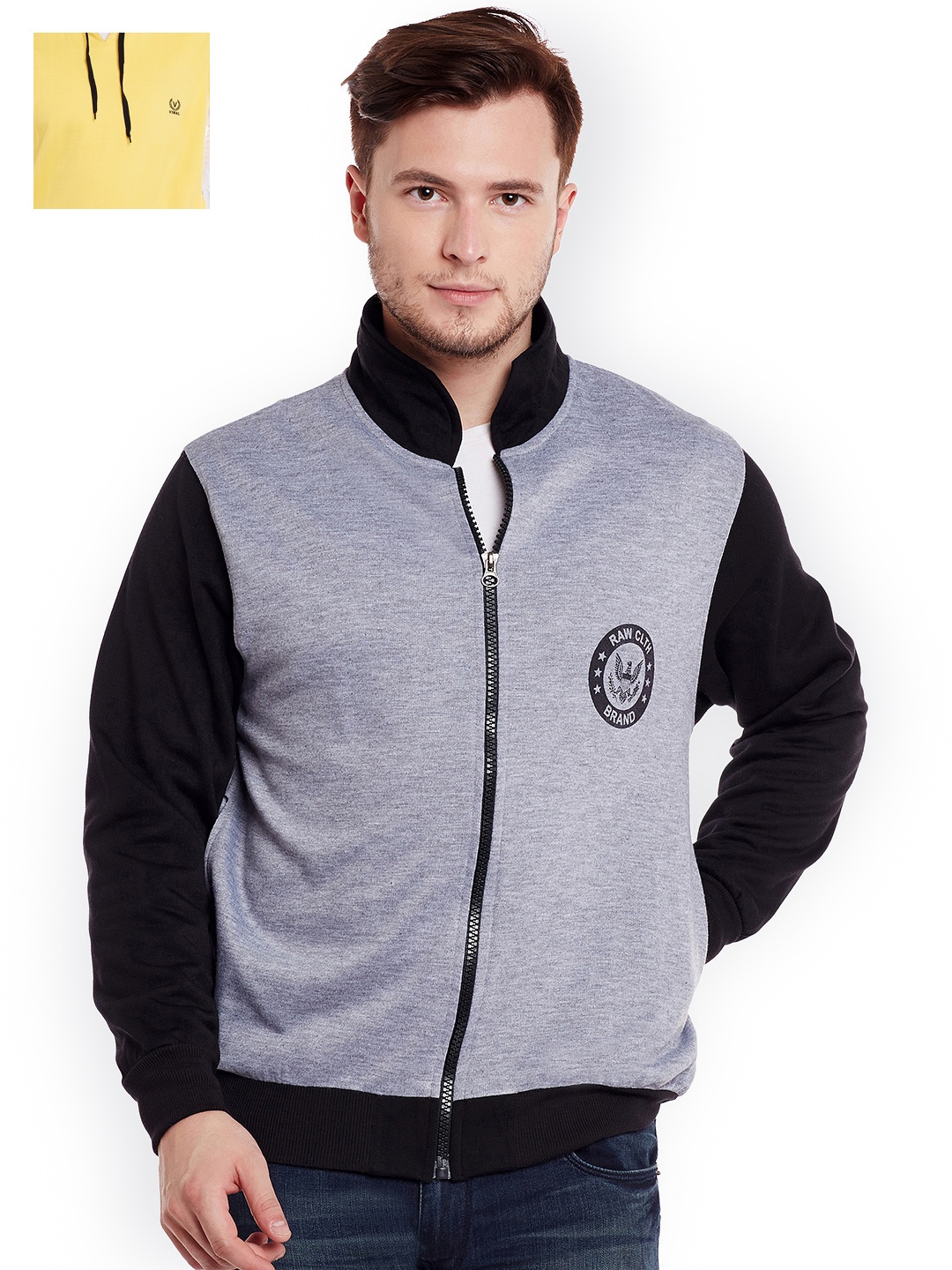 

VIMAL Pack of 2 Sweatshirts, Grey melange