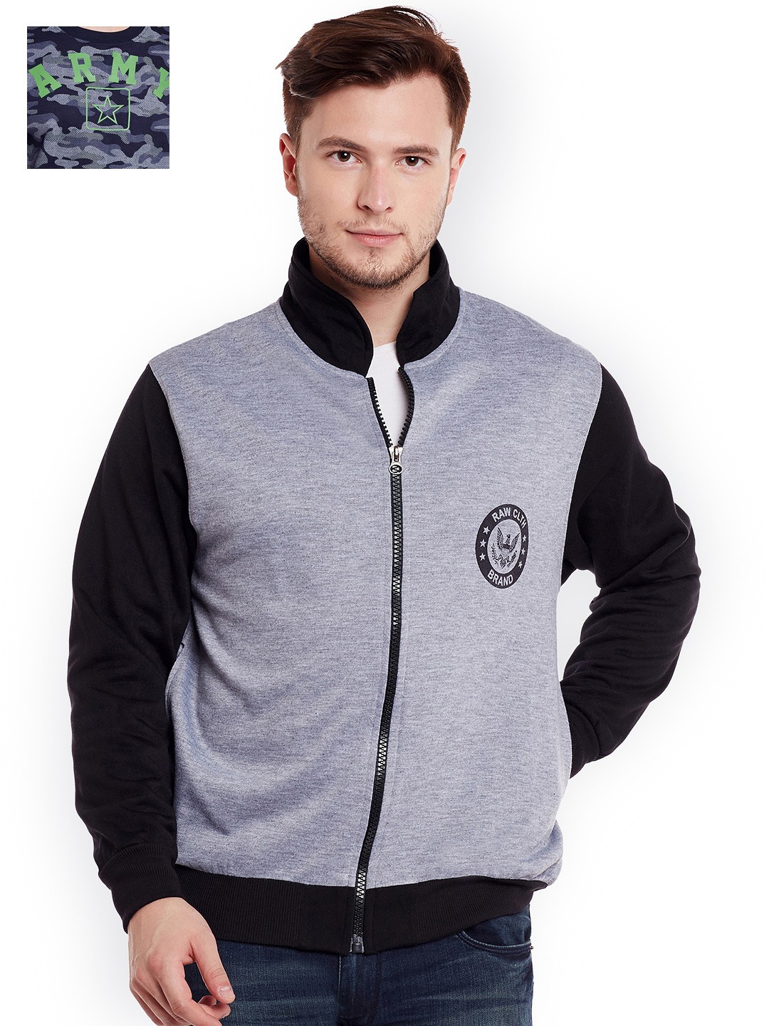 

VIMAL Pack of 2 Sweatshirts, Grey melange