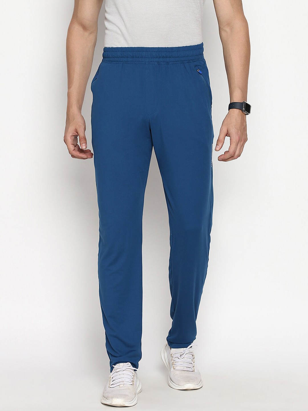 

Van Heusen Men Relaxed Fit Swift Dry Track Pants, Blue