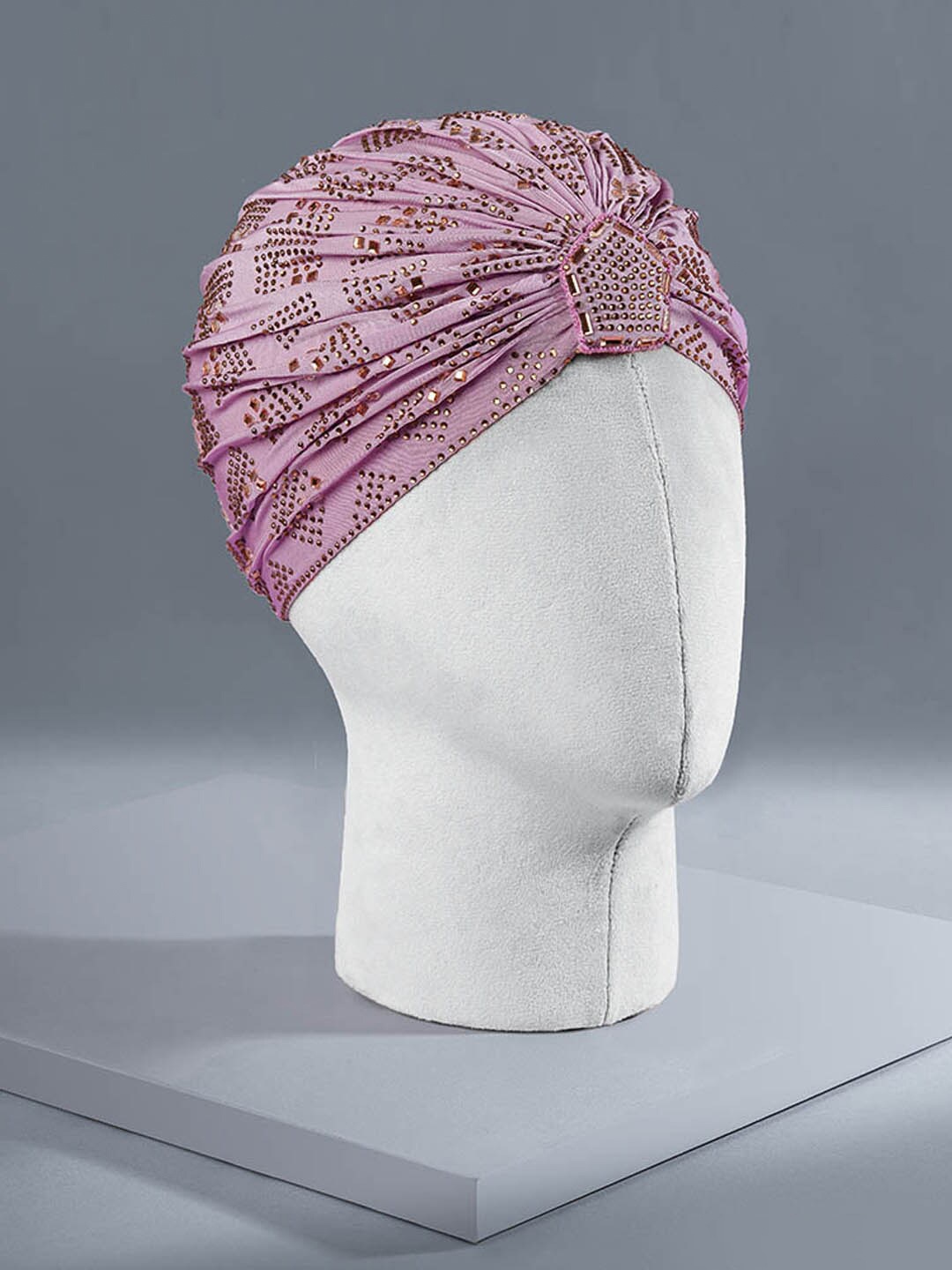 

HAIR DRAMA CO. Embellished Turban Hairband, Pink