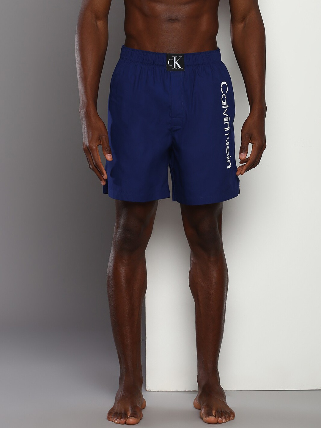 

Calvin Klein Underwear Men Printed Pure Cotton Boxers, Navy blue