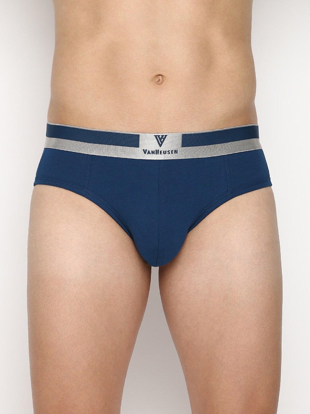 

Van Heusen Men Deep Water Solid Colour Fresh Ultra Soft Brief IH6BR1PDW20002, Blue