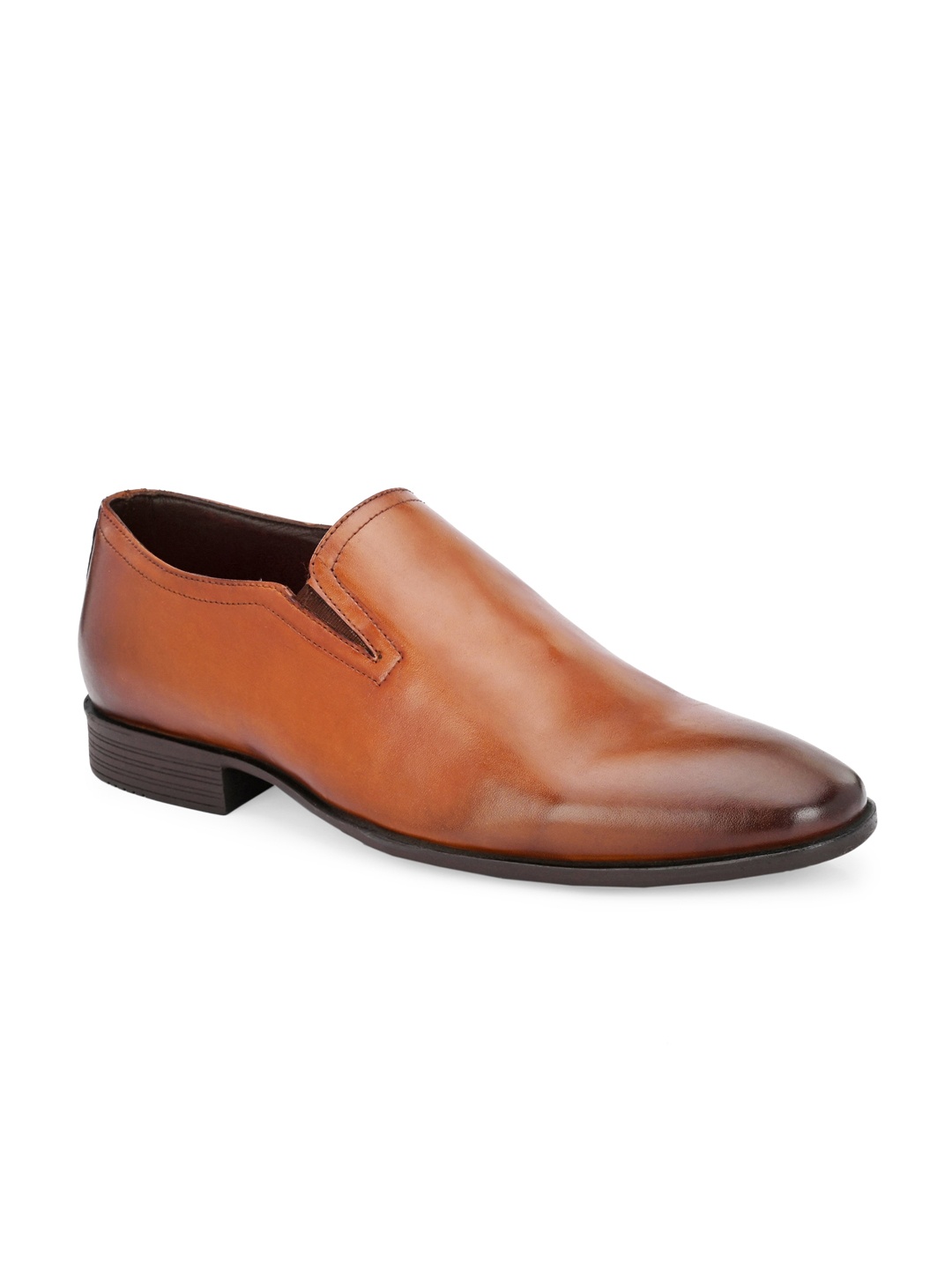 

Harrytech London Men Leather Formal Slip On Shoes, Tan
