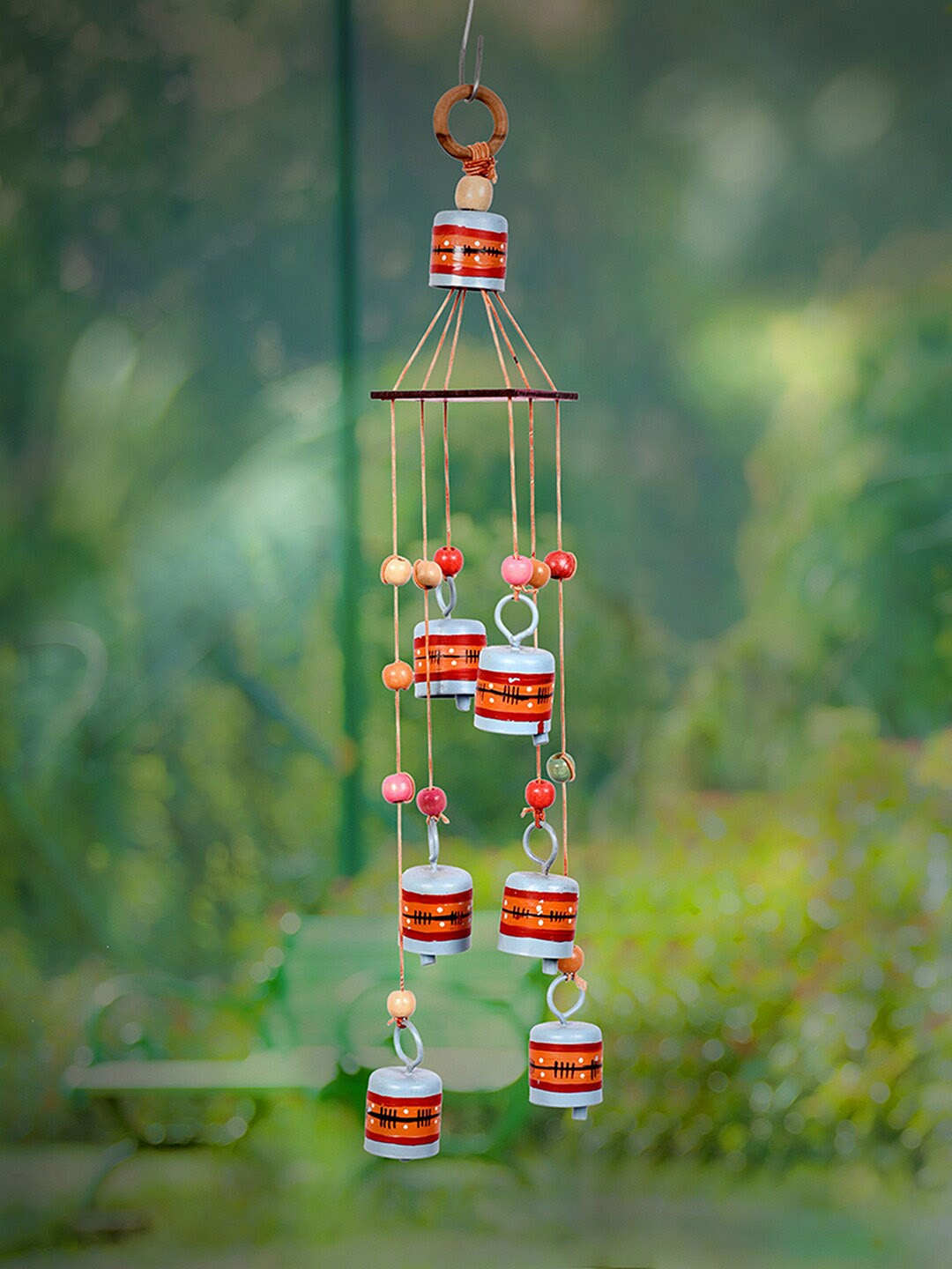 

AAKRITI ART CREATIONS Blue & Red Duck Wind Chime