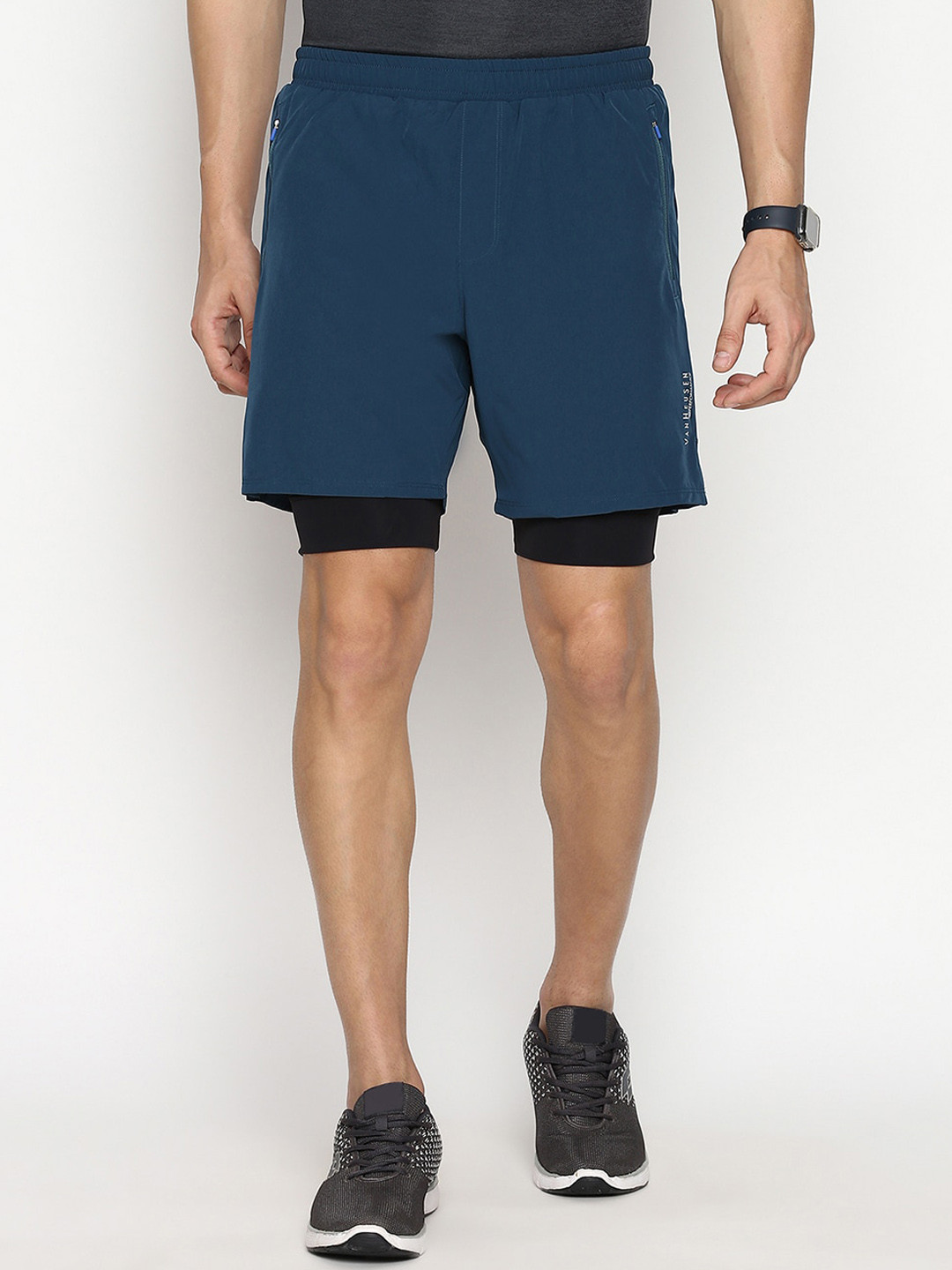 

Van Heusen Performance Men Swift Dry High Stretch Woven Shorts, Blue