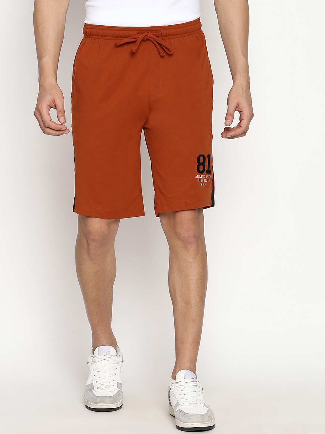 

Van Heusen Men Regular Fit Sports Shorts, Rust