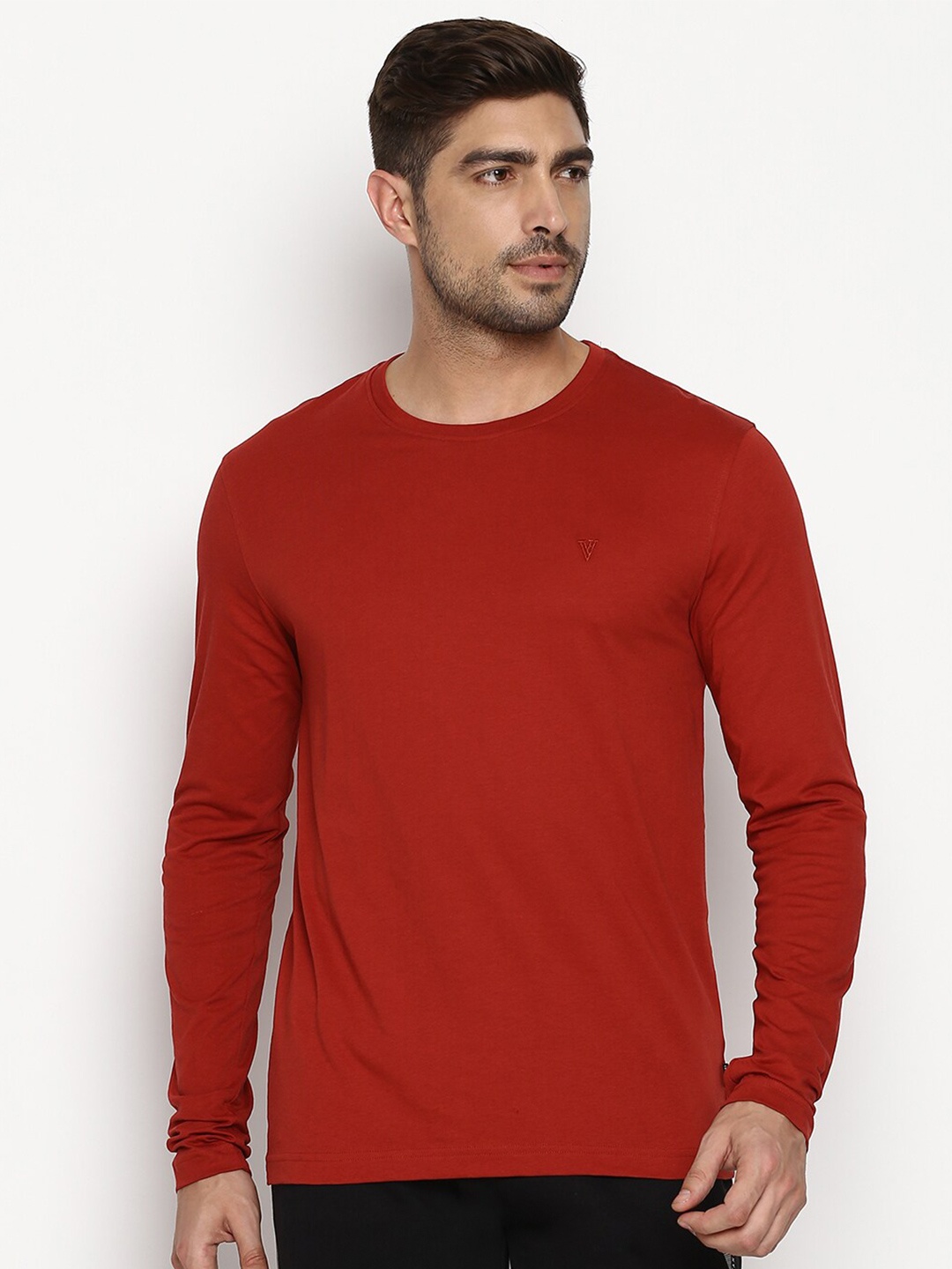 

Van Heusen Anti Bacterial Smart Tech Slim Fit T-shirt, Rust