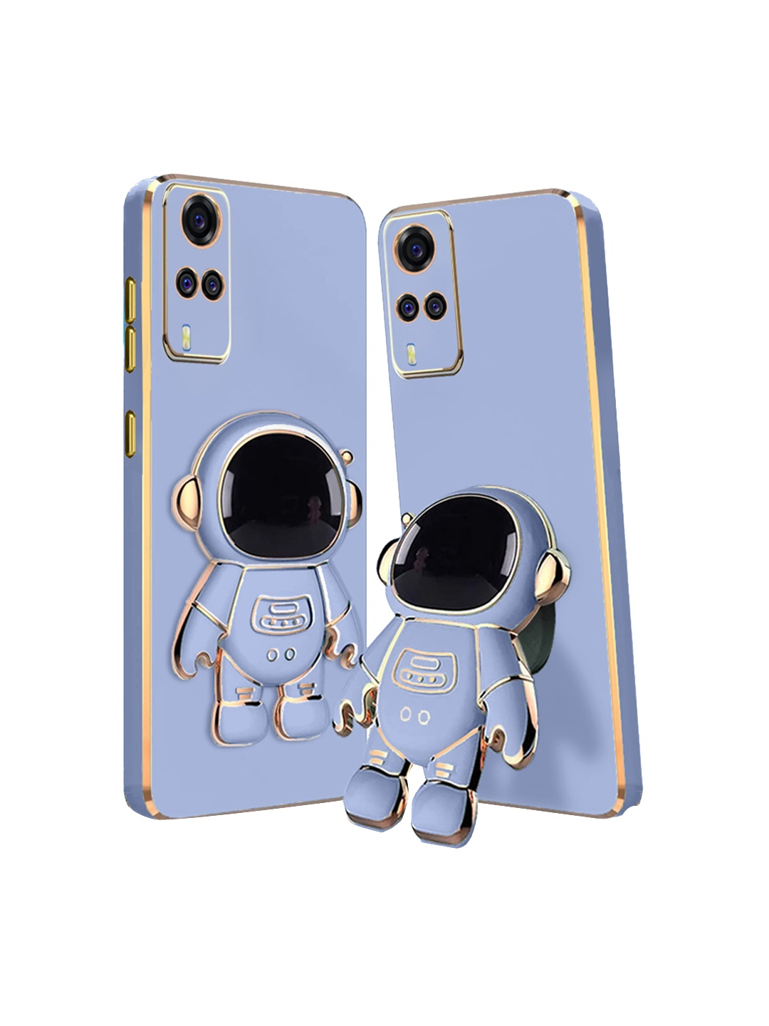 

Karwan Vivo Y51 Phone Back Case With Astronaut Holster Stand, Blue