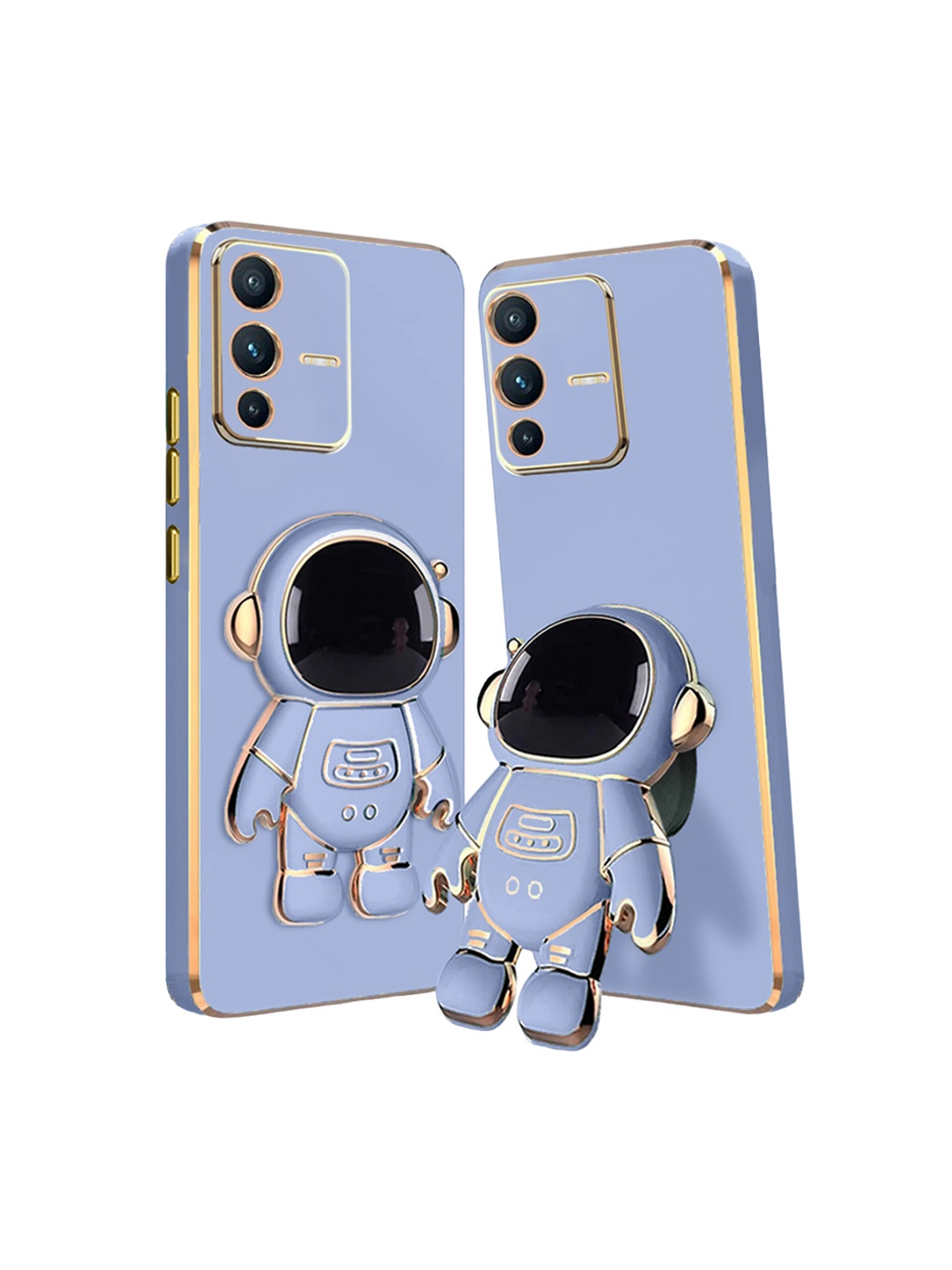 

Karwan Astronaut Holster Stand Vivo V23 Mobile Back Cover, Blue