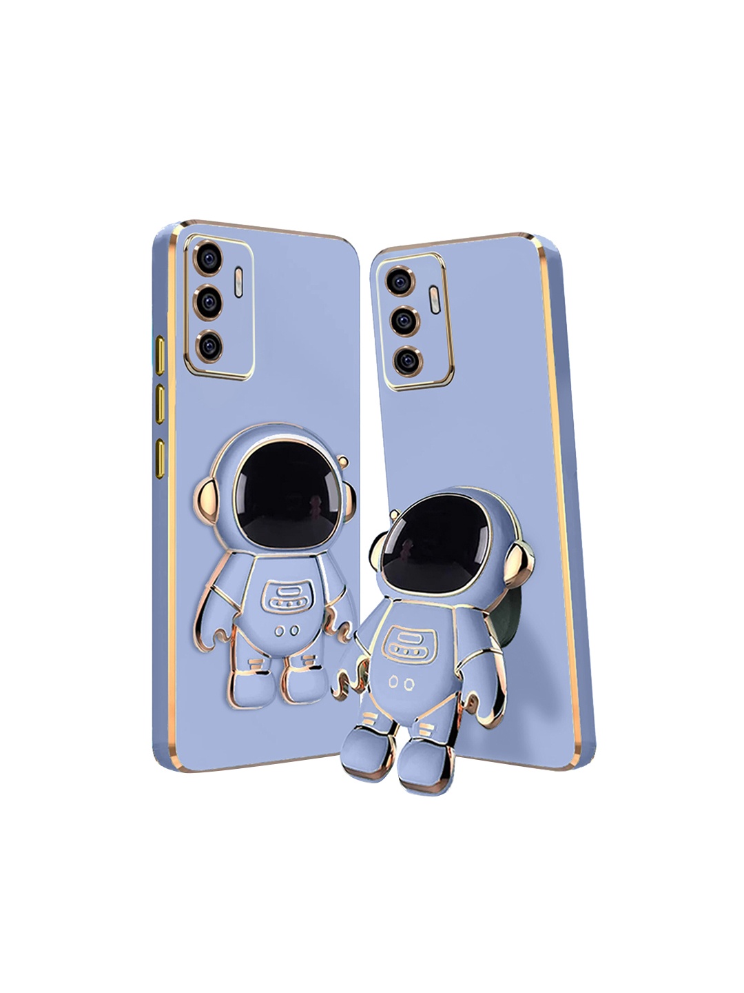 

Karwan Vivo V23E 5G Phone Back Case With Astronaut Holster Stand, Blue