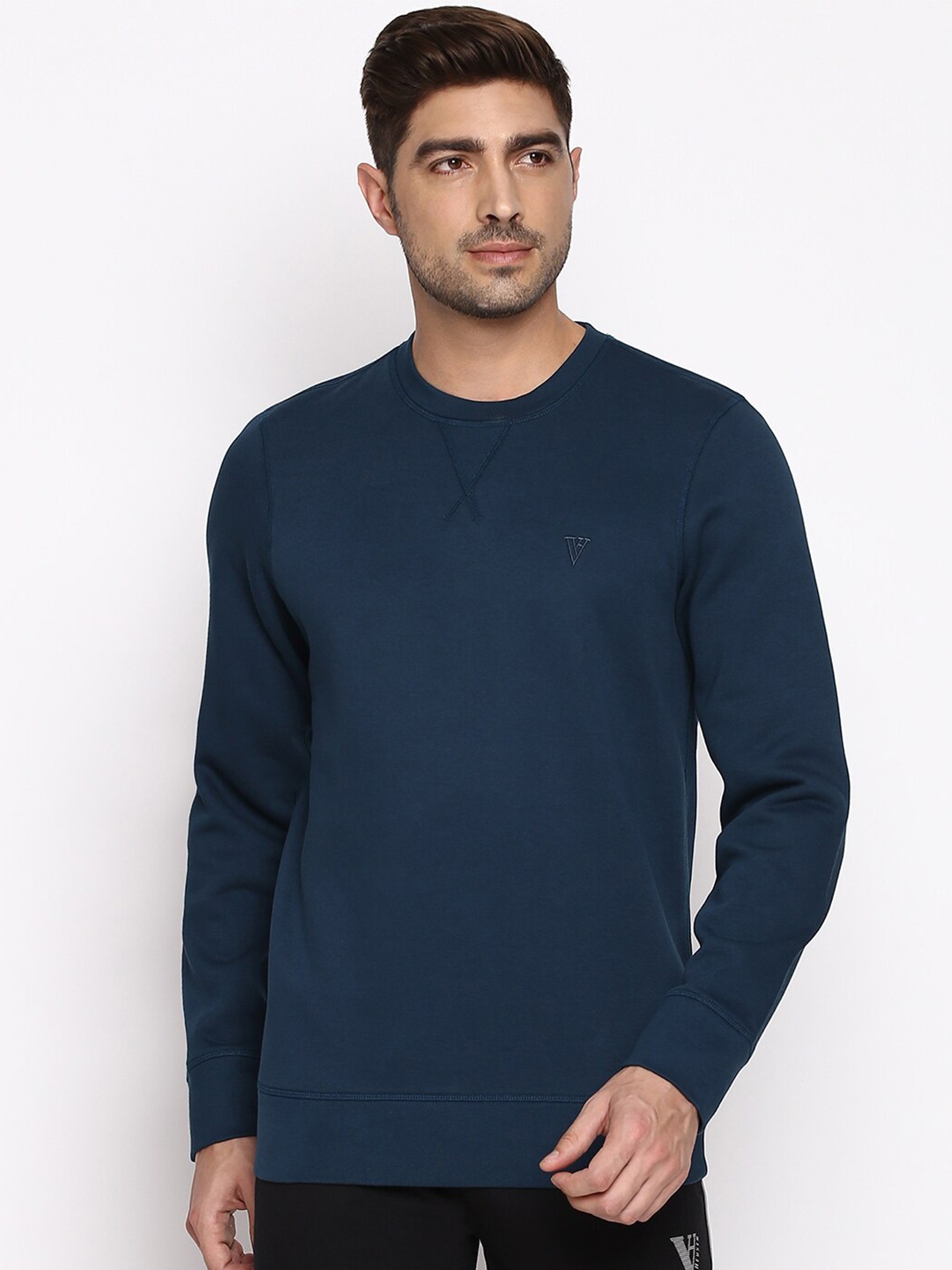 

Van Heusen Athleisure Solid Ultra Soft Crew Neck Sweatshirt, Teal