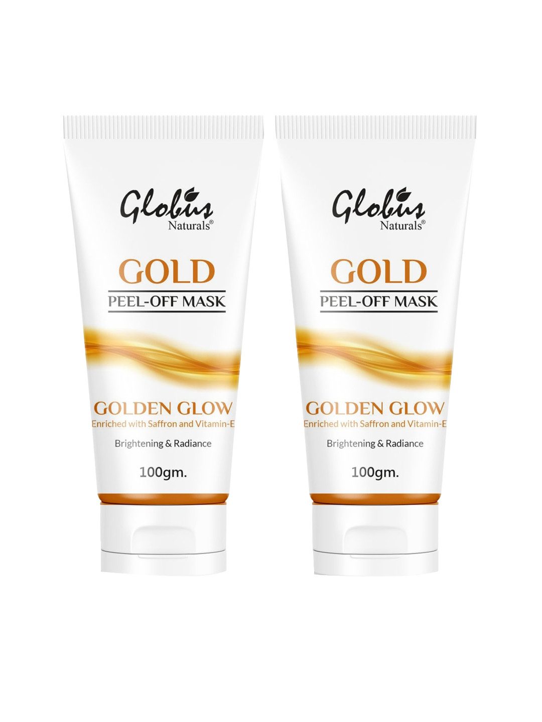

Globus naturals Gold Set Of 2 Peel Off Mask Enriched With Vitamin-E 100 g Each, White