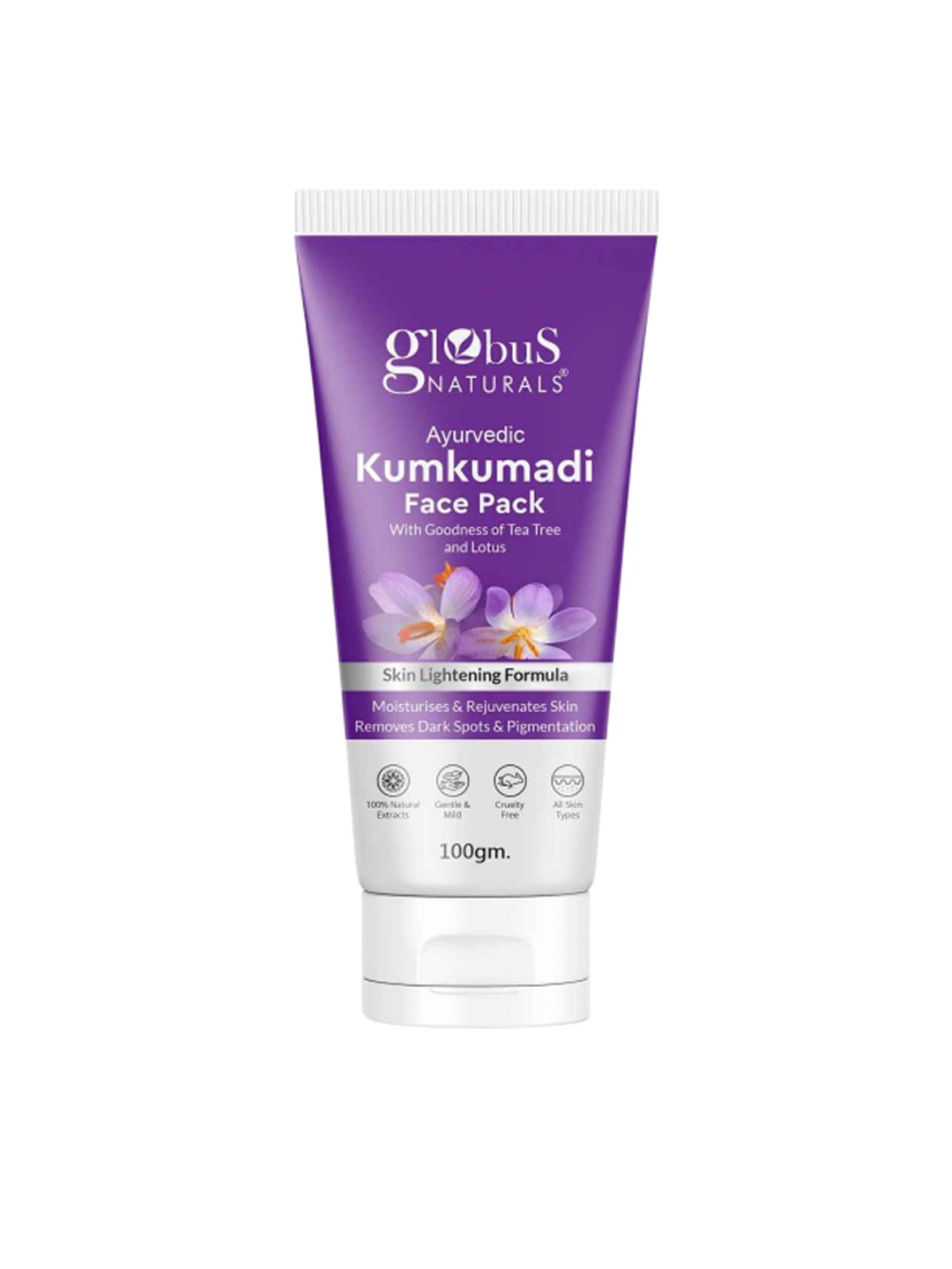 

Globus naturals Ayurvedic Kumkumadi Skin Lightening Face Pack - 100 gm, White