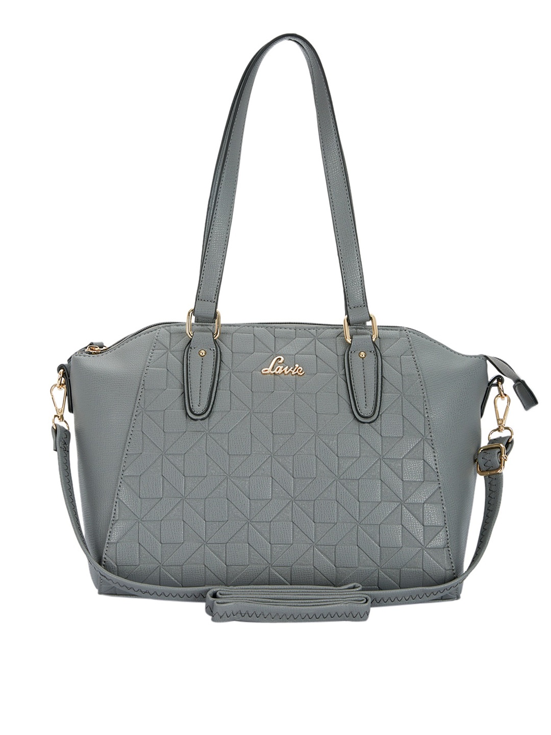 

Lavie Grey Textured Shoulder Bag
