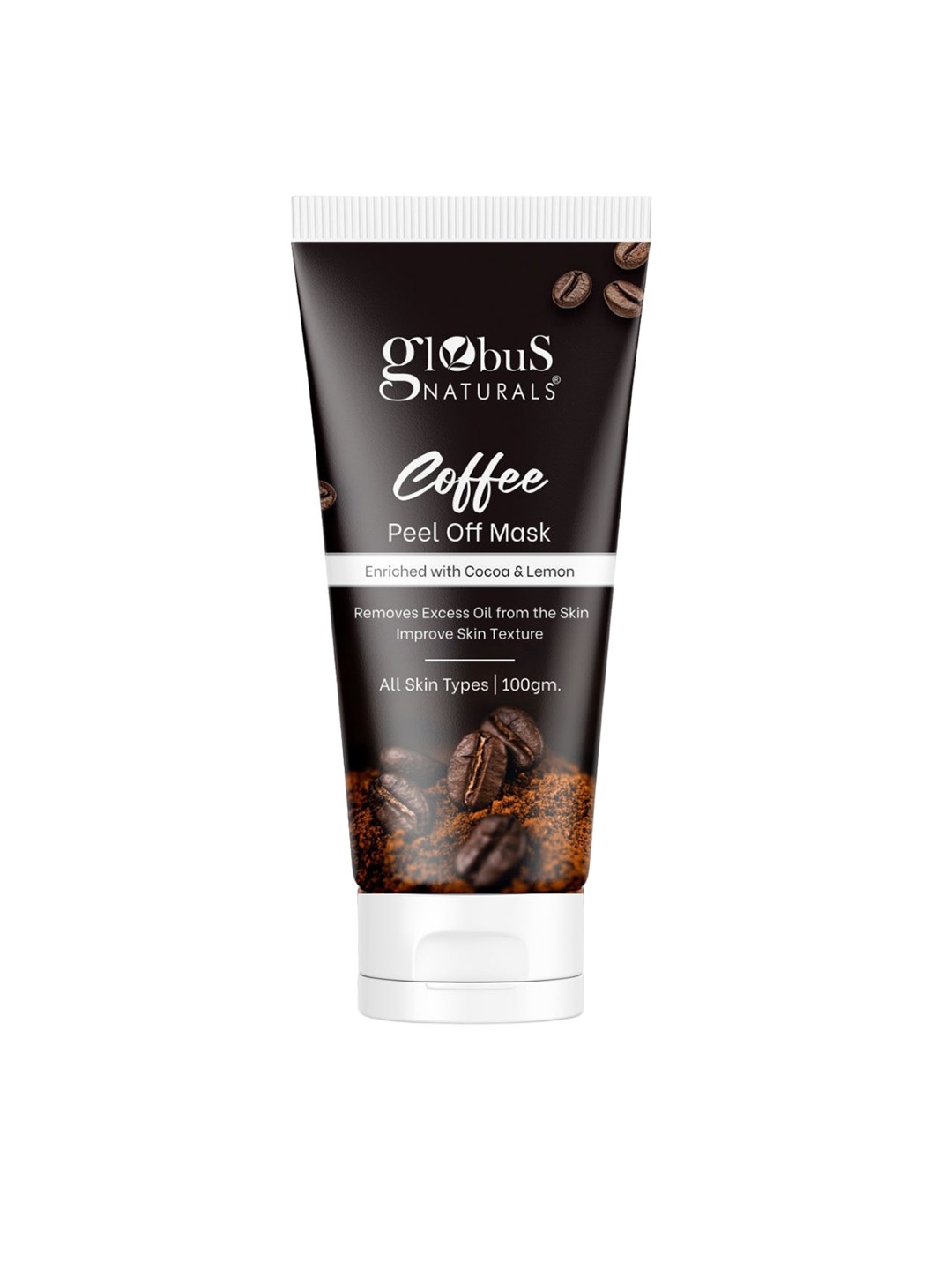 

Globus naturals Coffee Peel Off Mask For Skin Brightening - 100 gm, Black