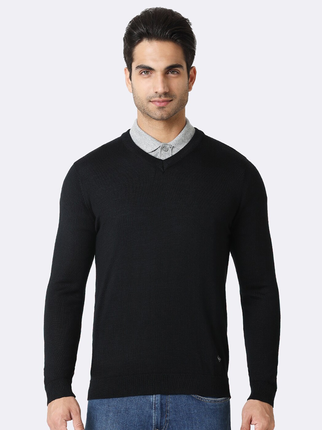 

Van Heusen Athleisure V-Neck Long Sleeve Sweater, Black