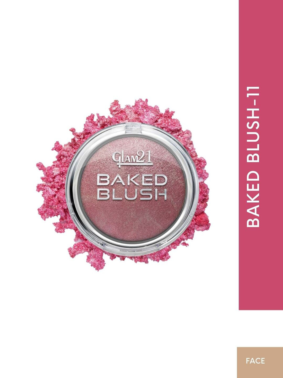 

GLAM21 Baked Blusher with Highly Pigmented Formula 6 g - Shade 11, Pink