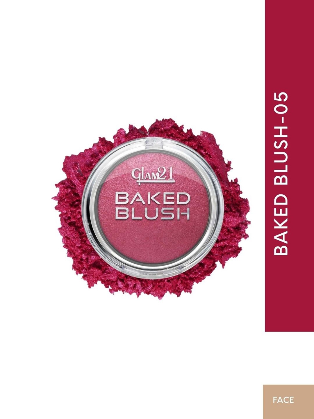 

GLAM21 Baked Blusher with Highly Pigmented Formula 6 g - Shade 05, Pink