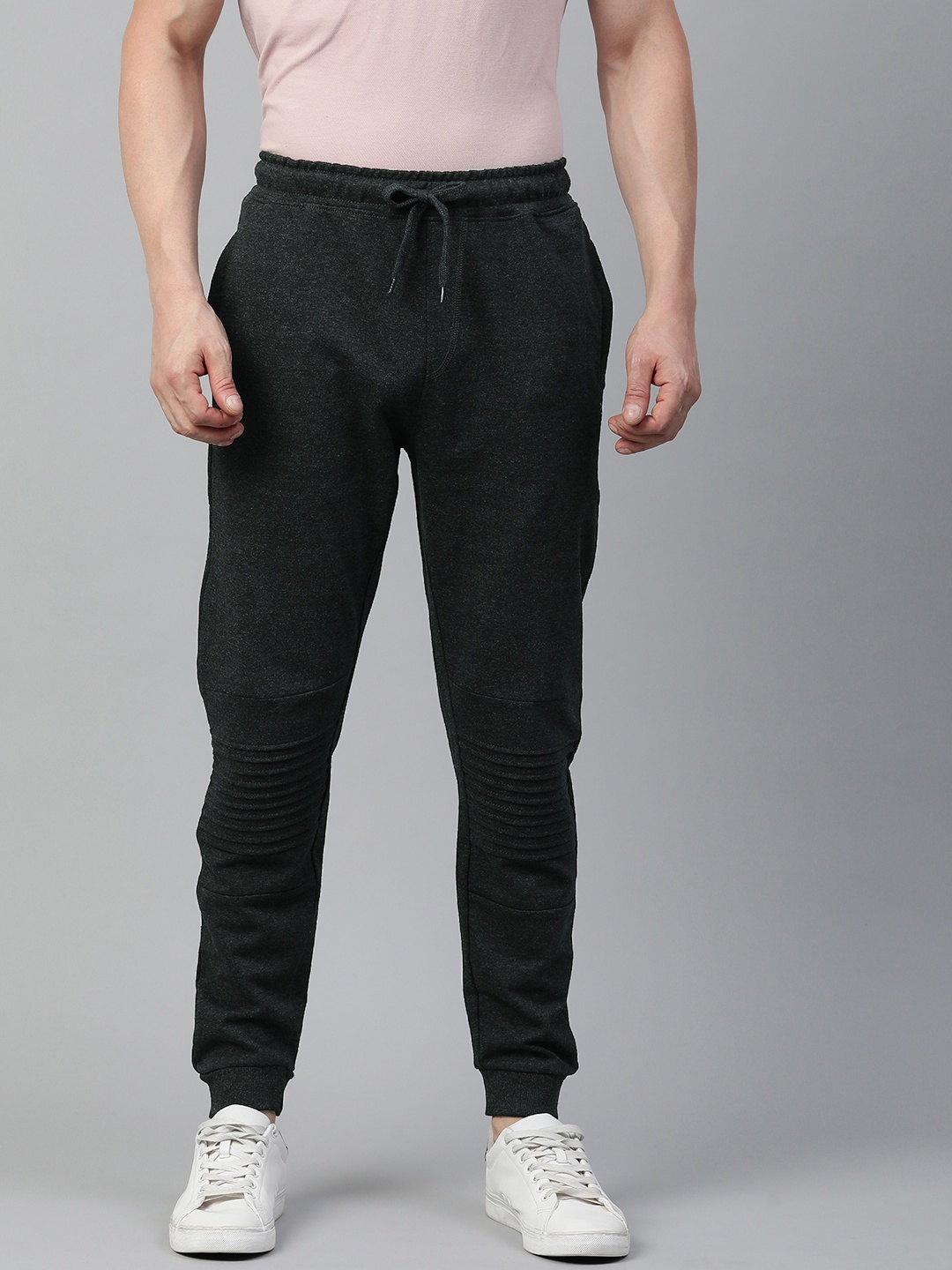 

ARDEUR Men Regular Fit Solid Joggers, Charcoal