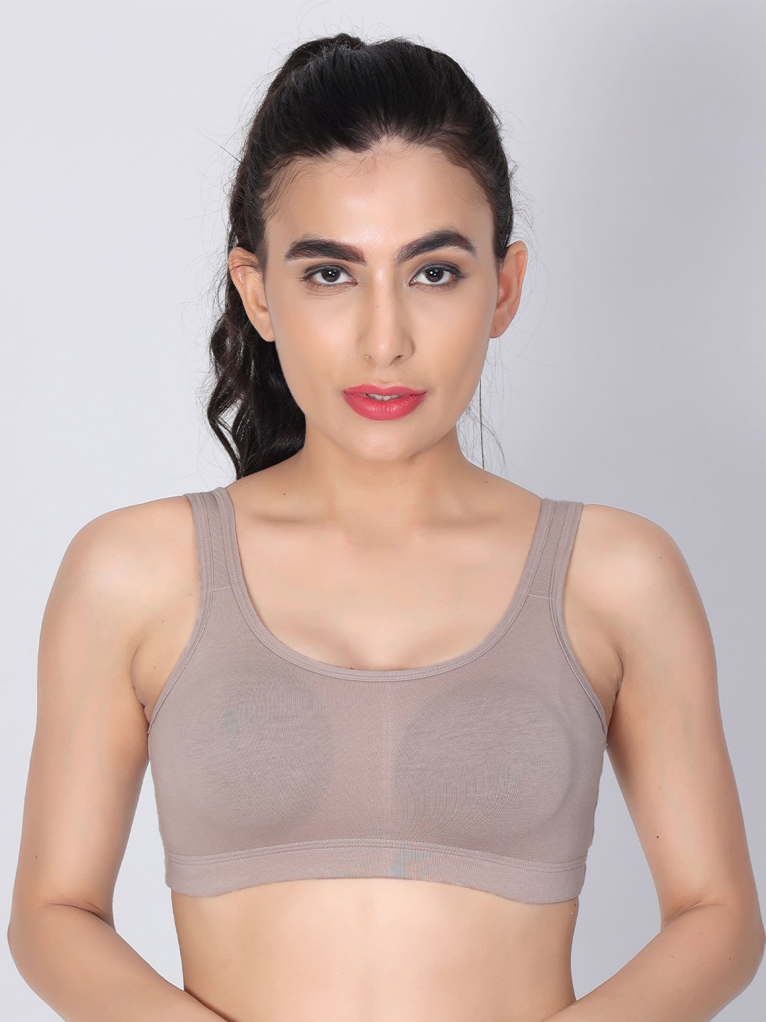 

Innocence Non-Wired Full Coverage Lightly Padded Super Support Everyday Bra, Grey