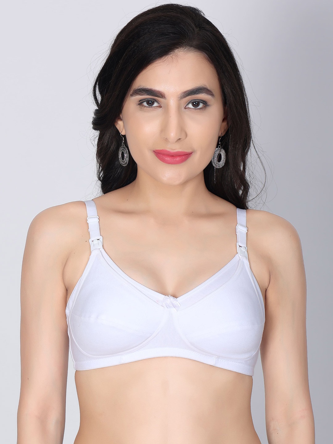 

Innocence Non Padded Medium Coverage All Day Comfort Maternity Bra, White