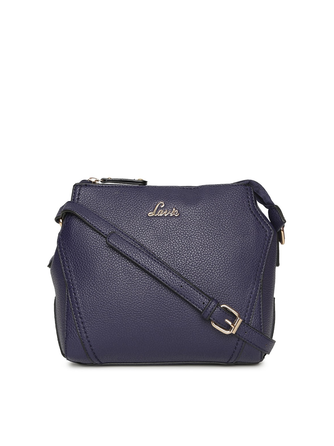 

Lavie Luba Navy Blue Solid Sling Bag