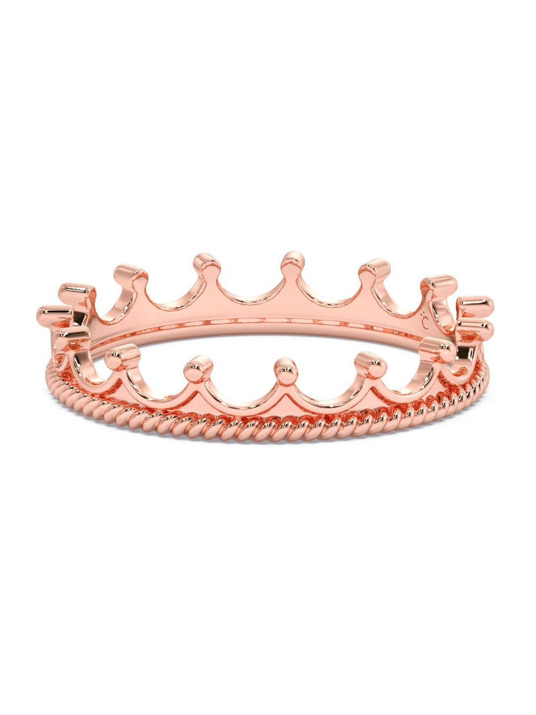 

CANDERE A KALYAN JEWELLERS COMPANY 14KT Rose Gold Lightweight Finger Ring-1.48gm
