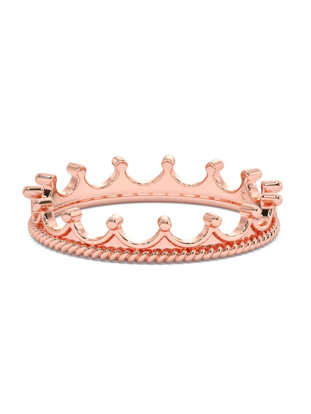 

CANDERE A KALYAN JEWELLERS COMPANY 14KT 585 BIS Hallmark Rose Gold Ring- 1.3 gm