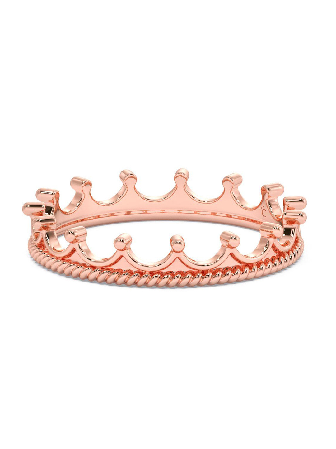 

CANDERE A KALYAN JEWELLERS COMPANY 18KT Rose Gold BIS Hallmark Ring - 1.51 gm