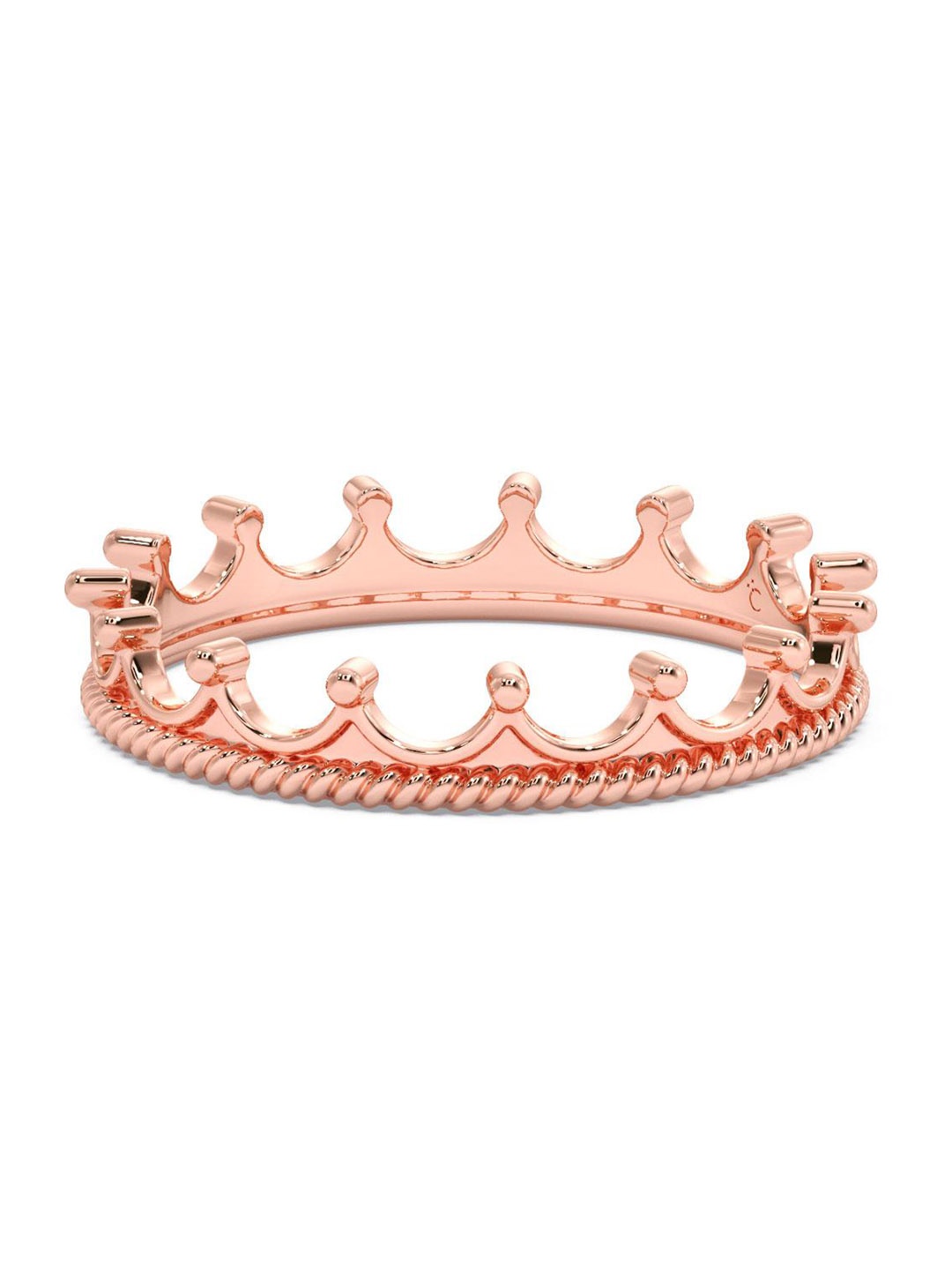 

CANDERE A KALYAN JEWELLERS COMPANY 18KT Rose Gold Lightweight Ring-1.57gm
