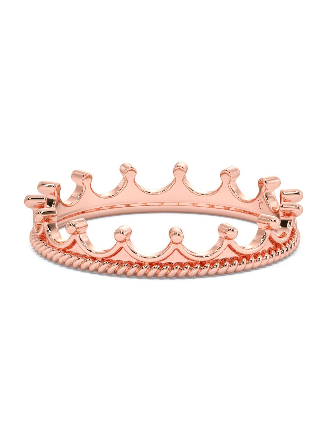 

CANDERE A KALYAN JEWELLERS COMPANY 18KT BIS Hallmark Rose Gold Ring-1.43 g